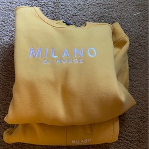 Milano Sweatsuit Yellow Large